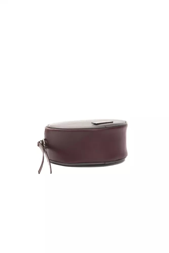 Pompei Donatella Burgundy Leather Crossbody Bag - Image 4
