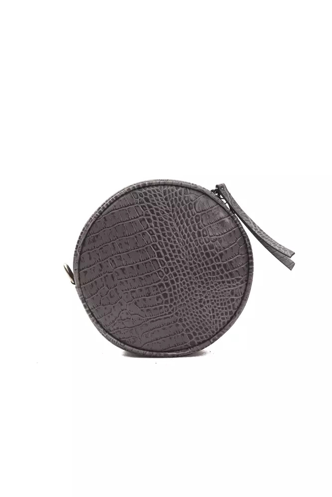 Pompei Donatella Gray Leather Women Crossbody Bag - Image 3