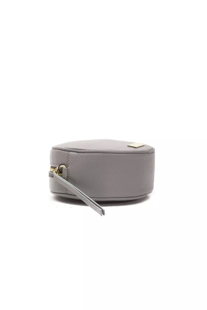 Pompei Donatella Gray Leather Women Crossbody Bag - Image 4