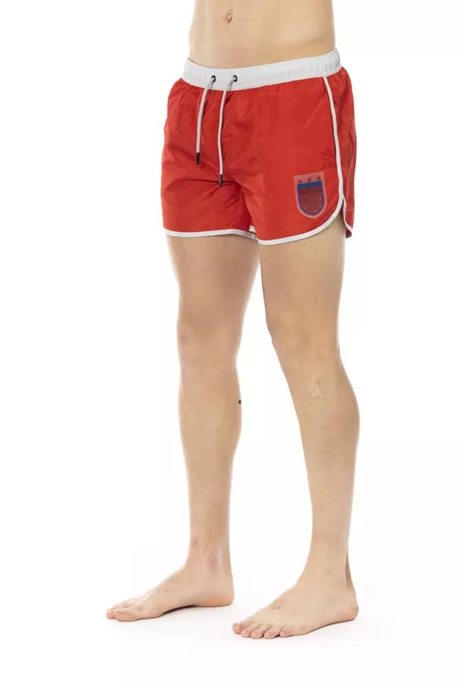Bikkembergs Red Polyester Men Swim Short - Image 2