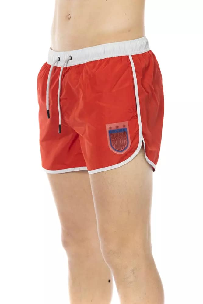 Bikkembergs Red Polyester Men Swim Short - Image 4