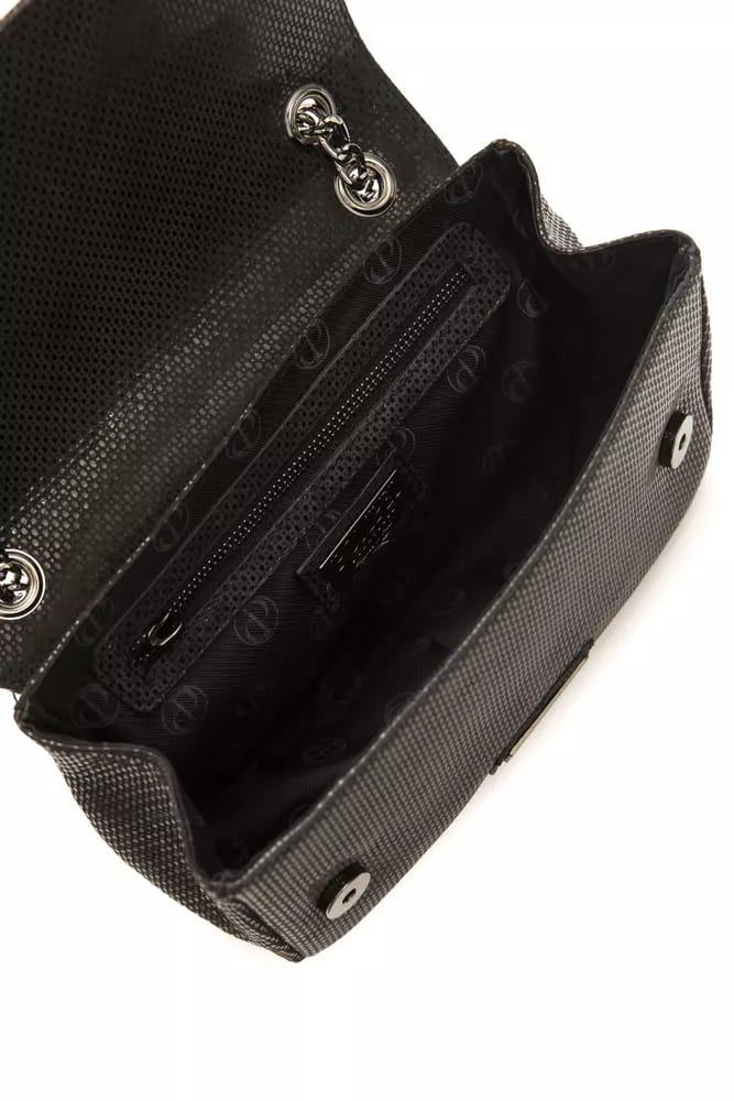 Pompei Donatella Black Leather Women Crossbody Bag - Image 5