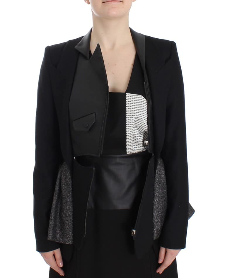 KAALE SUKTAE Black Short Blazer Coat Biker Jacket - Image 6