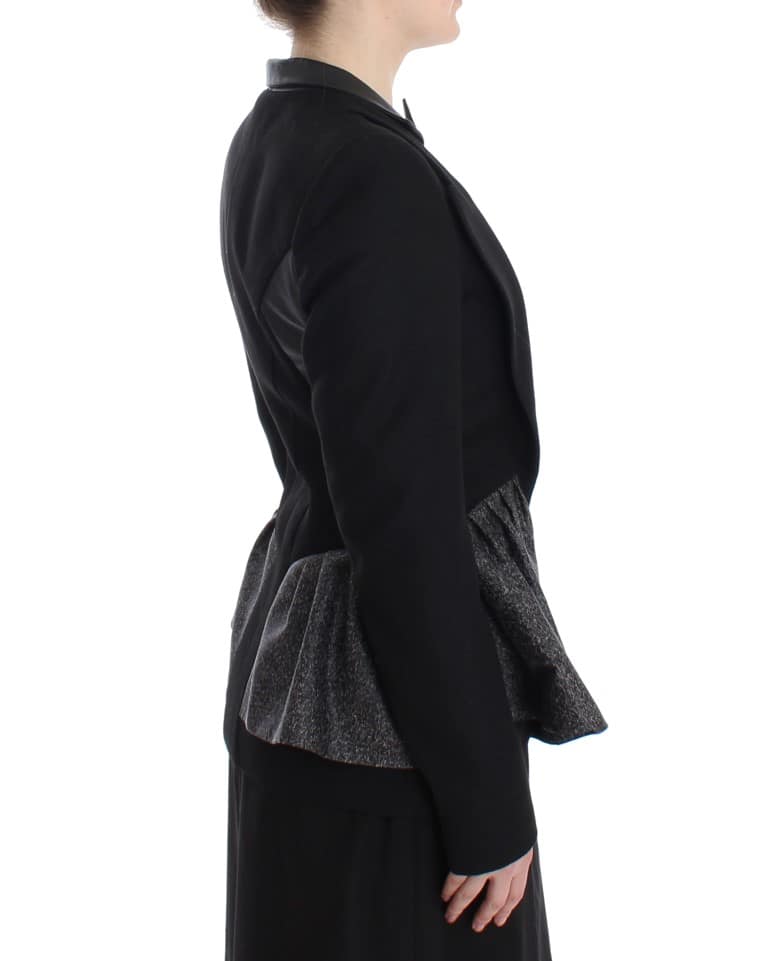 KAALE SUKTAE Black Short Blazer Coat Biker Jacket - Image 4