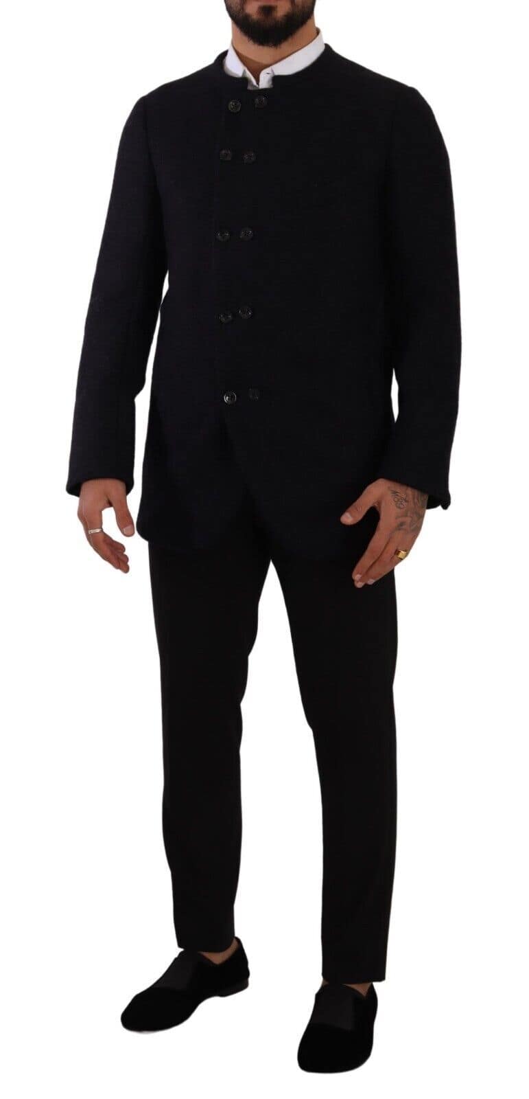 Dolce & Gabbana Gray Alpaca Button Down Men Coat Jacket - Image 5