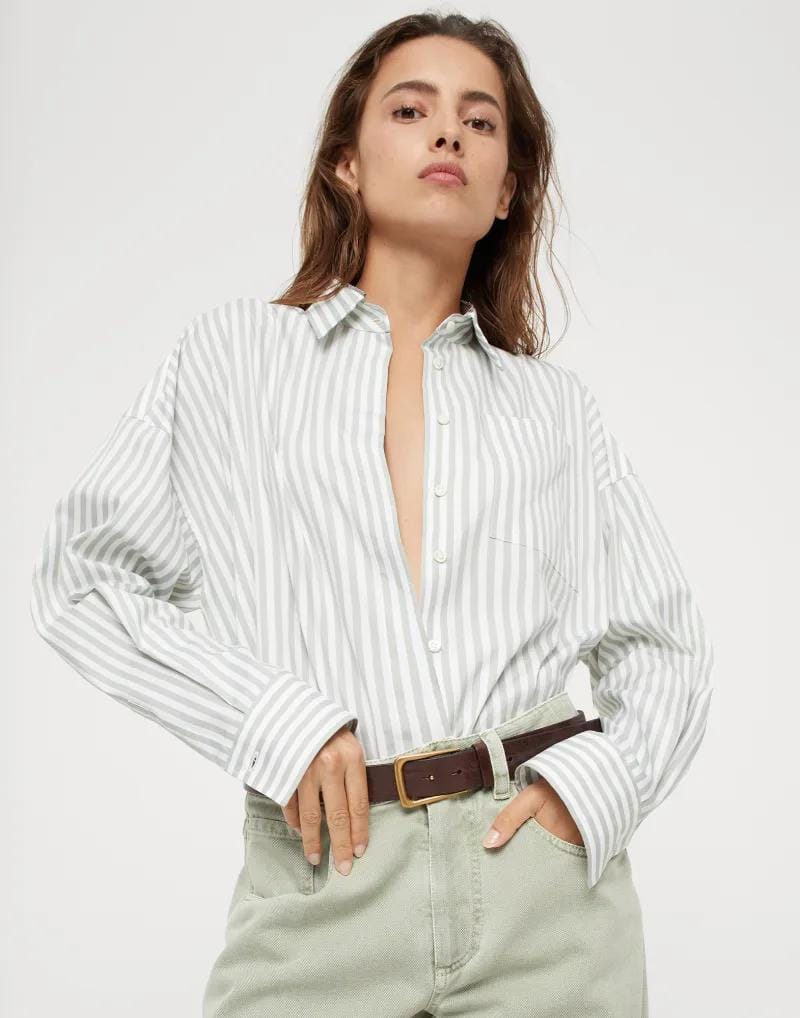 Brunello Cucinelli Brown Leather Regular Belt - Image 3