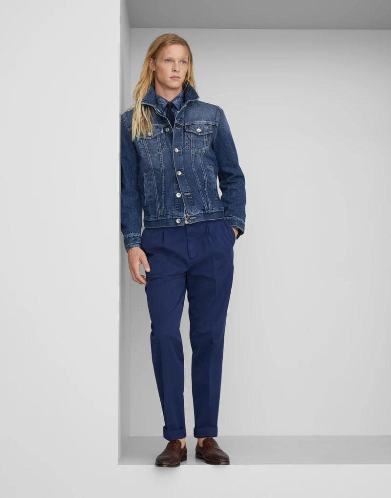 Brunello Cucinelli Gray Cotton Denim Jacket - Image 3