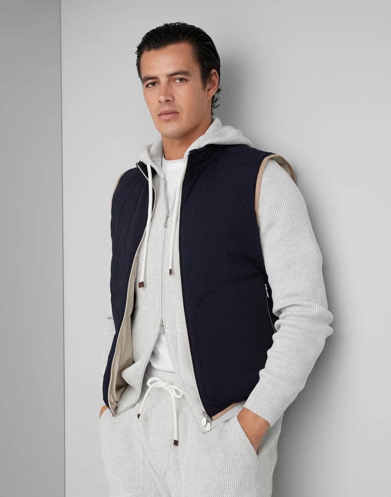 Brunello Cucinelli Multicolor Polyamide Sleveless Jacket - Image 4