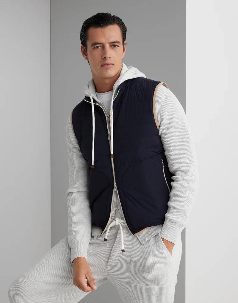 Brunello Cucinelli Multicolor Polyamide Sleveless Jacket - Image 5