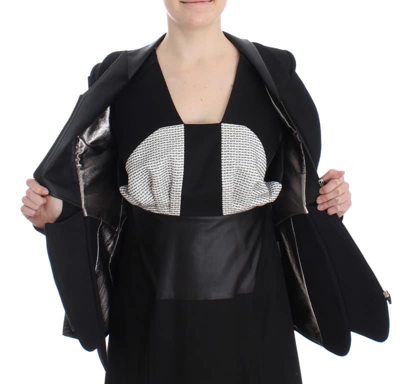 KAALE SUKTAE Black Short Blazer Coat Biker Jacket - Image 7