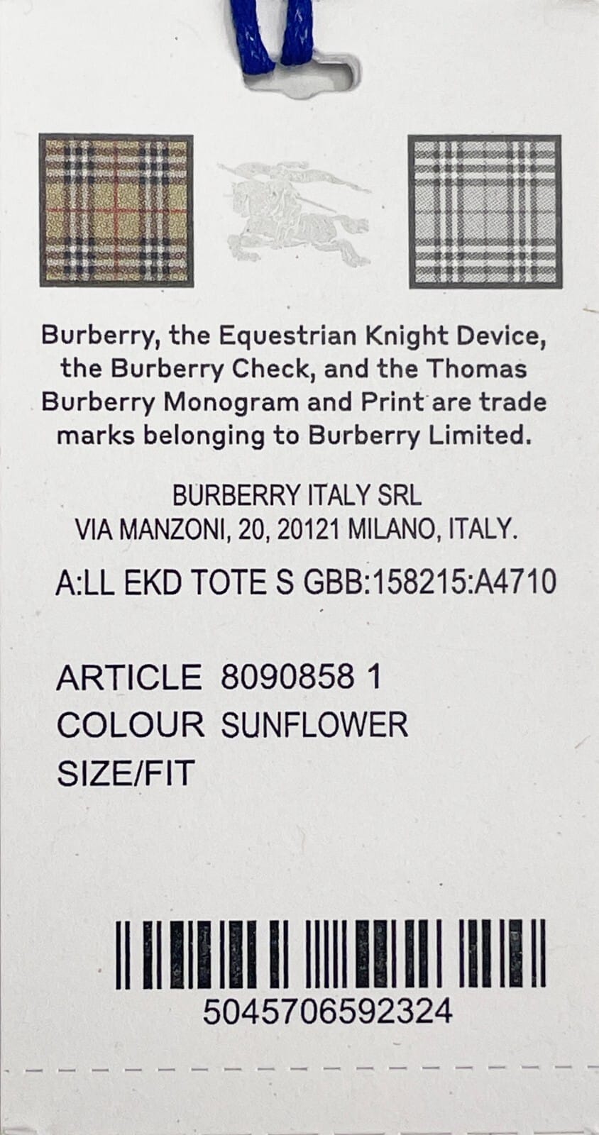 Burberry EKD Canvas Tote Bag With Coin Pouch - Image 5