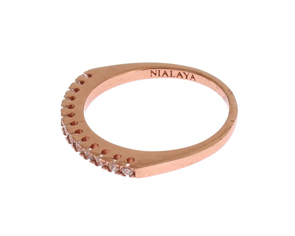 Nialaya Red Gold 925 Silver Ring - Image 3
