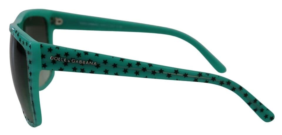 Dolce & Gabbana Green Stars Acetate Square Shades Sunglasses - Image 8
