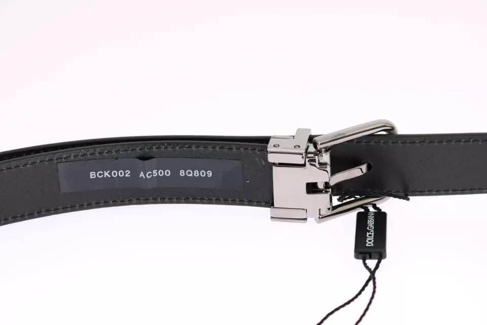 Dolce & Gabbana White Blue Silk Bowtie Leather Belt Gift Box Set - Image 7